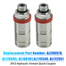 2PCS AL200979 Hydraulic Female Quick Coupler For John Deere 6100 6400 7230-8