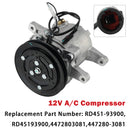 RD451-93900 447280-3081 A/C Compressor 12V For Kubota SSV65C SVL90C KX040-4 U55-3