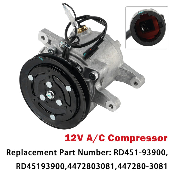 RD451-93900 447280-3081 A/C Compressor 12V For Kubota SSV65C SVL90C KX040-4 U55
