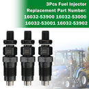 Kubota Tractors B1700D 3Pcs 16032-53000 16032-53902 Fuel Injectors-3