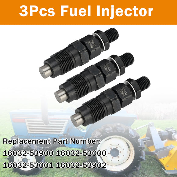 Kubota Tractors B1700D 3Pcs 16032-53000 16032-53902 Fuel Injectors