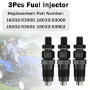 Kubota Engines D905 D1005 D1105 V1205 V1305 V1505 3Pcs 16032-53000 16032-53902 Fuel Injectors-6