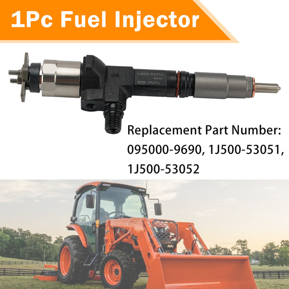 Kubota V3800 V3800T Diesel Engine 1Pc 095000-9690 1J500-53051 1J500-53050 1J50053052 Fuel Injector