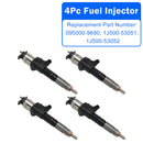 4Pcs 095000-9690 1J500-53051 1J500-53050 1J50053052 Fuel Injector For Kubota-8