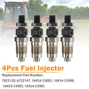 Kubota Excavator(s): KX1212 S SERIES, KX1212, KX1213, KX1213S, KX1213ST, KX1612(S SERIES), KX1612, KX1613, KX1613S, KX1613ST, U45S, U45ST 4Pcs 16454-53905 16454-53903 Fuel Injector-6