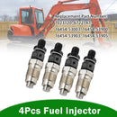 Kubota Loader(s): R510, R510B, R520, R520S 4Pcs 16454-53905 16454-53903 Fuel Injector-6