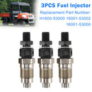 3PCS Fuel Injector For Kubota D722 H1600-53000 16001-53002 16001-53000-4