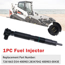Bobcat Skids S740 S750 S770 S850 With the Doosan D34 Engine Only Fuel Injector 7261663 28347042-3