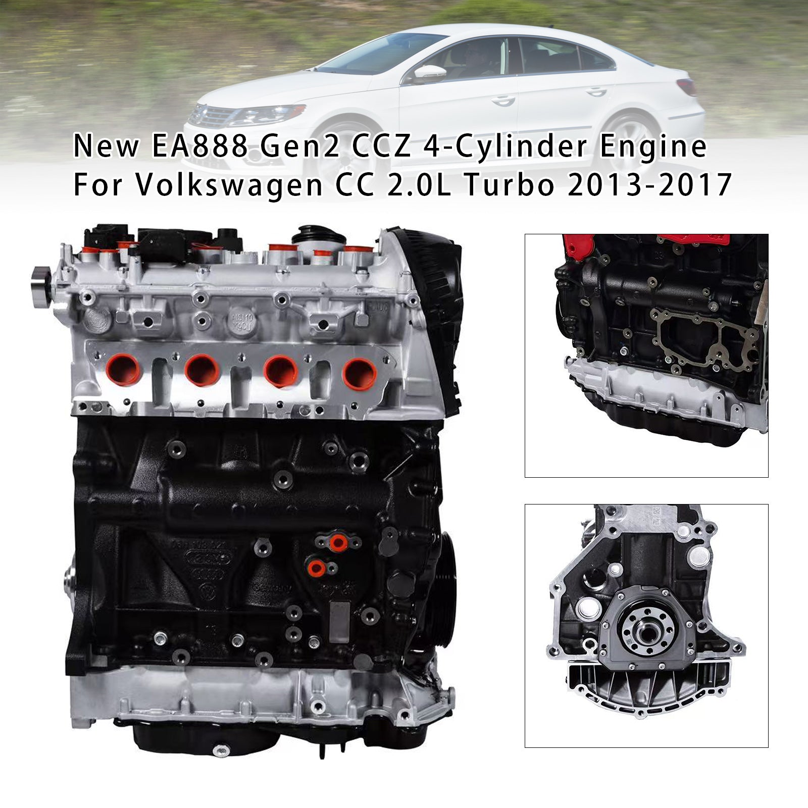 New EA888 Gen2 CCZ 4-Cylinder Engine For Volkswagen CC 2.0L Turbo 2013-2017 - 0