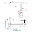 Pied de Table RV réglable à 360 ° et pivotant, pliable, pour camping-car, camping-car Vente du Nouvel An-2