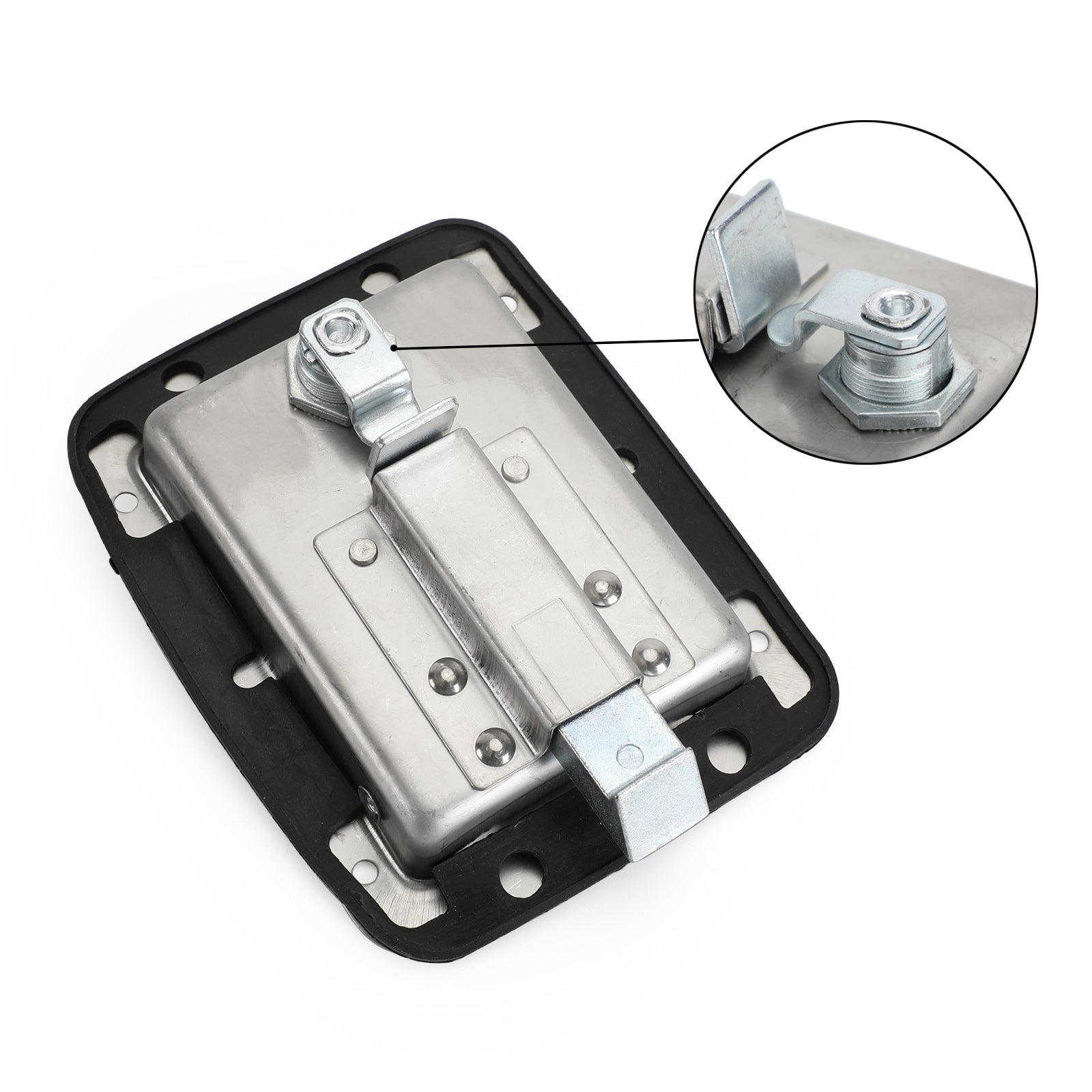 2Pcs 5.5"*4.25" Stainless Steel Paddle Latch & Keys for Tool Box Lock RV Caravan