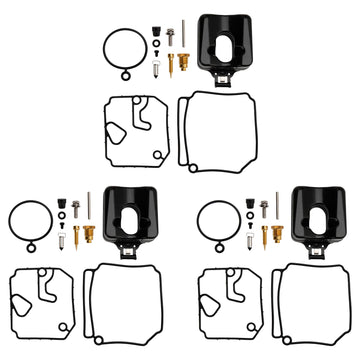 1989-2006 Yamaha 2-Stroke Outboard Engine Motors 50HP 3X Carburetor Carb Rebuild Kit 6H4-W0093-02 6H4-W0093-03 Generic