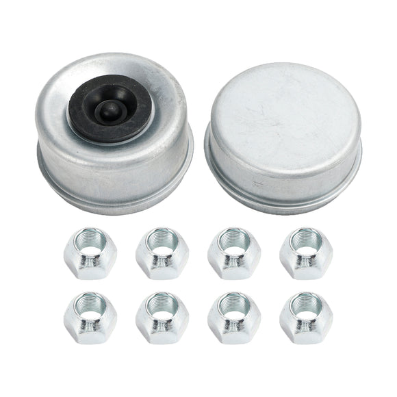 Essieux 5,2K-7K - 12"-8 sur moyeu et tambour de remorque pré-graissés 6,5