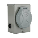 50Amp Generator Cord 25FT+Power Inlet Box RV Extension Cord Waterproof Combo Kit-7