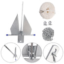 Kit Galvanized Boat Anchor 8Lbs Sliding Anchor & Chain & Rope Silver For Boat-4