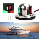 2 in1 LED Stainless Steel Bi Color Bow Navigation Light Marine Boat Yacht Light-4