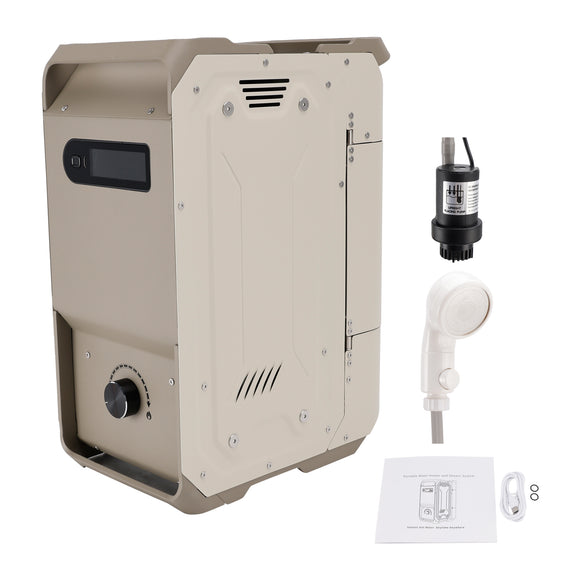 Portable Water Heater For RV Camping  7800mAh 3.3h Rechargeable Camping Cleaning