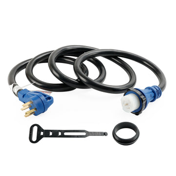 RV Camper Homologué UL 50 A 10 pi Cordon RV/Générateur avec connecteur de verrouillage