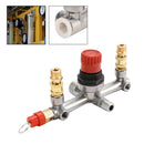 Air Compressor Pressure Valve Switch Control Manifold Regulator Gauges Tool-6