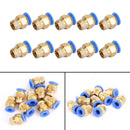 10x Pneumatic 6mm Tube X 1/8Inch NPT Male Connector Push In To Air Connect Fitting-1