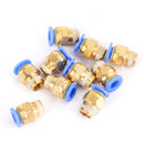 10x Pneumatic 6mm Tube X 1/8Inch NPT Male Connector Push In To Air Connect Fitting-11