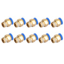 10x Pneumatic 6mm Tube X 1/8Inch NPT Male Connector Push In To Air Connect Fitting-12