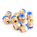 10 Pieces Pneumatic 6mm Tube X 1/4Inch Npt Male Connector Push To Connect Fitting-15