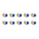 10 Pieces Pneumatic 6mm Tube X 1/4Inch Npt Male Connector Push To Connect Fitting-12