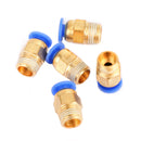 5Pcs Male Straight Push In To Connect Air Fitting Tube OD 4mm x NPT 1/8Inch-10