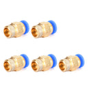 5Pcs Male Straight Push In To Connect Air Fitting Tube OD 4mm x NPT 1/8Inch-11