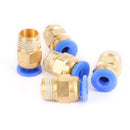 5Pcs Male Straight Push In To Connect Air Fitting Tube OD 4mm x NPT 1/8Inch-13