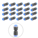20Pcs Air Pneumatic 1/4Inch to 1/4Inch Straight Push in Connectors Quick-2
