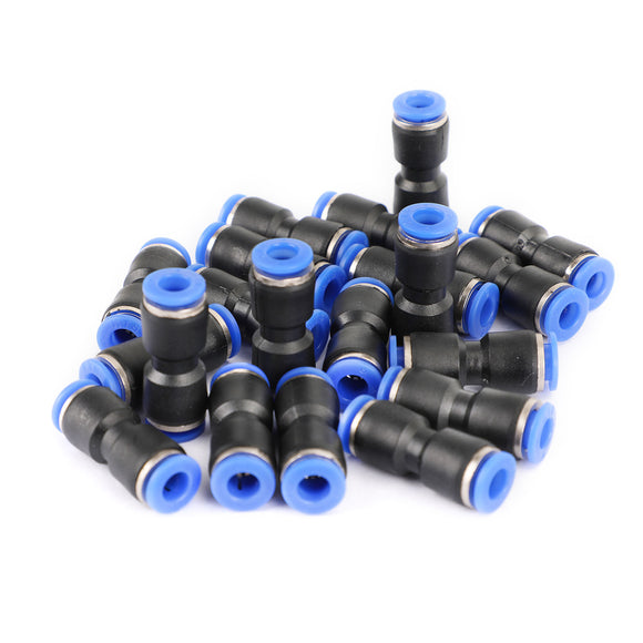 20Pcs Air Pneumatic 1/4Inch to 1/4Inch Straight Push in Connectors Quick