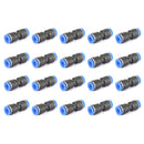20Pcs Air Pneumatic 1/4Inch to 1/4Inch Straight Push in Connectors Quick-12
