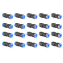 20Pcs Air Pneumatic 1/4Inch to 1/4Inch Straight Push in Connectors Quick-11