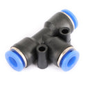 10PCS Pneumatic Air Quick Push to Connect Fitting 6 mm OD InchTInch Tee Tube 6mm-6