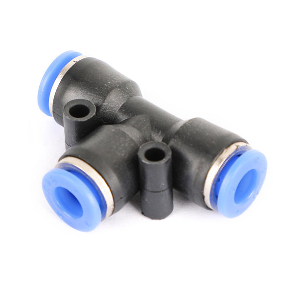 10PCS Pneumatic Air Quick Push to Connect Fitting 6 mm OD InchTInch Tee Tube 6mm