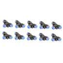10PCS Pneumatic Air Quick Push to Connect Fitting 6 mm OD InchTInch Tee Tube 6mm-12