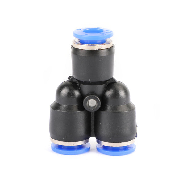 4PCS Pneumatic Air Quick Push to Connect Fitting 6mm OD InchYInch Split Tube