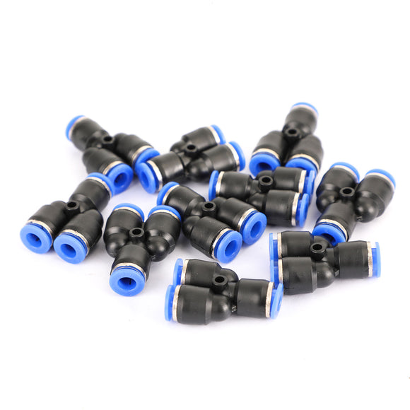 4PCS Pneumatic Air Quick Push to Connect Fitting 6mm OD InchYInch Split Tube