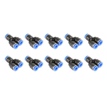 4PCS Pneumatic Air Quick Push to Connect Fitting 6mm OD InchYInch Split Tube