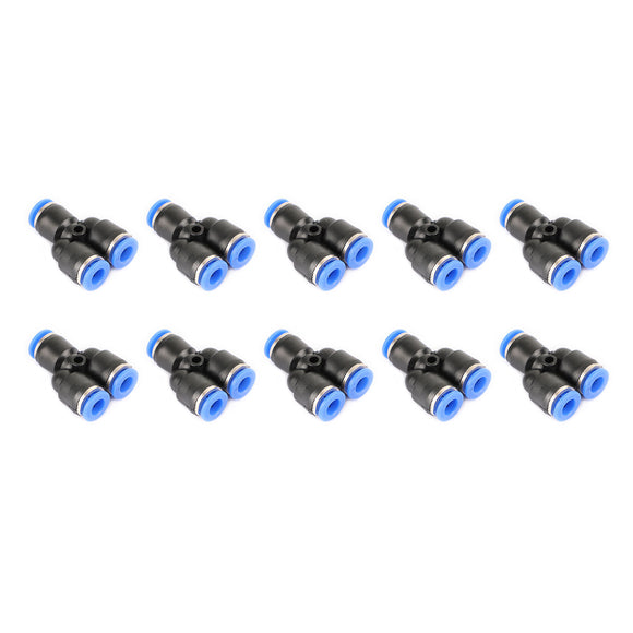 4PCS Pneumatic Air Quick Push to Connect Fitting 6mm OD InchYInch Split Tube