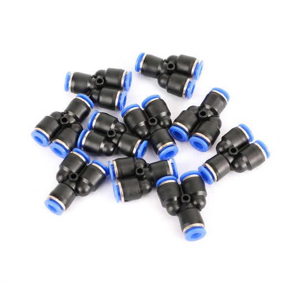 4PCS Pneumatic Air Quick Push to Connect Fitting 6mm OD InchYInch Split Tube