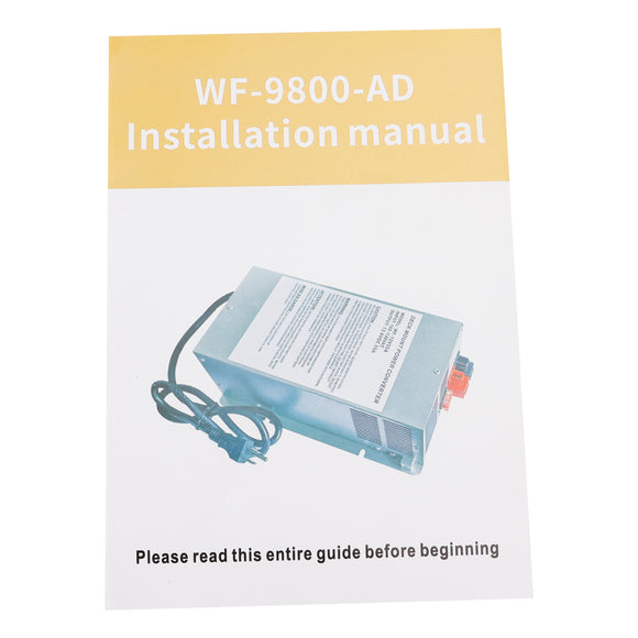 65 Amp WF-9865 Power Converter Charger RV Trailer Camper WF-9865-AD-CB WF-9800