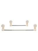 2x RV Shower Corner Storage Bar Adjustable Stainless Steel Rod 11.8-23.6 inches-4