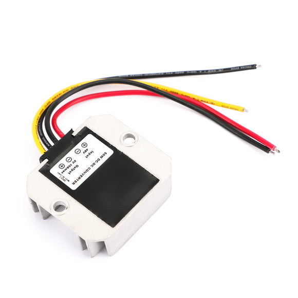 Areyourshop WaterProof 48V to 5V 10A Step Down DC/DC Power Converter Regulator