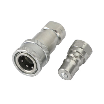 1 Sets 1/4Inch NPT ISO 7241-B Quick Disconnect Hydraulic Couplings / Couplers