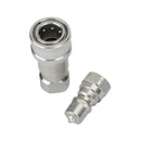 1 Sets 1/4Inch NPT ISO 7241-B Quick Disconnect Hydraulic Couplings / Couplers-7