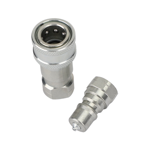 1 Sets 1/4Inch NPT ISO 7241-B Quick Disconnect Hydraulic Couplings / Couplers