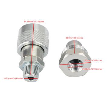 3/8 Inch NPT High Pressure Hydraulic Quick Coupler Disconnect Set - 0